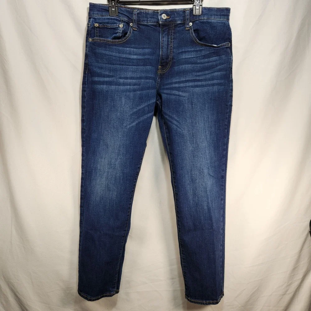 Lucky Brand 412‎ Athletic Slim Jeans Men 33x30 (38x32 Tag) Blue Denim